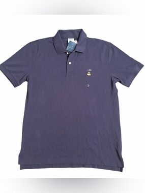 Brooks Brothers Navy Polo with Small Embroidered Logo